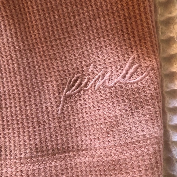 NWOT VS PINK Waffle Knit Long Sleeve Tee - Picture 7 of 7